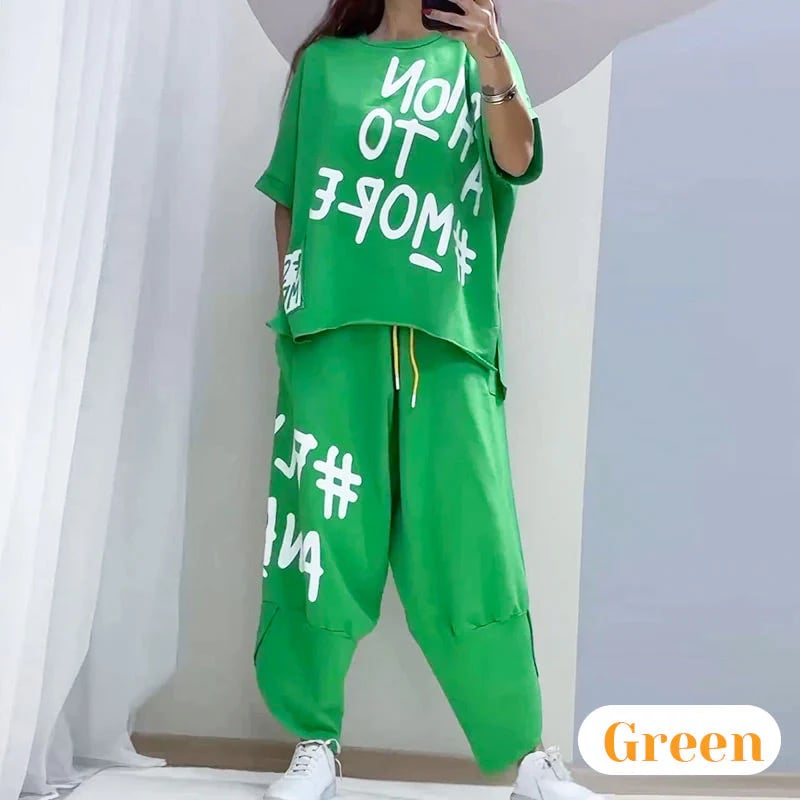 ⏳Time-limited Special⏰ Casual T-Shirt Two Piece Set