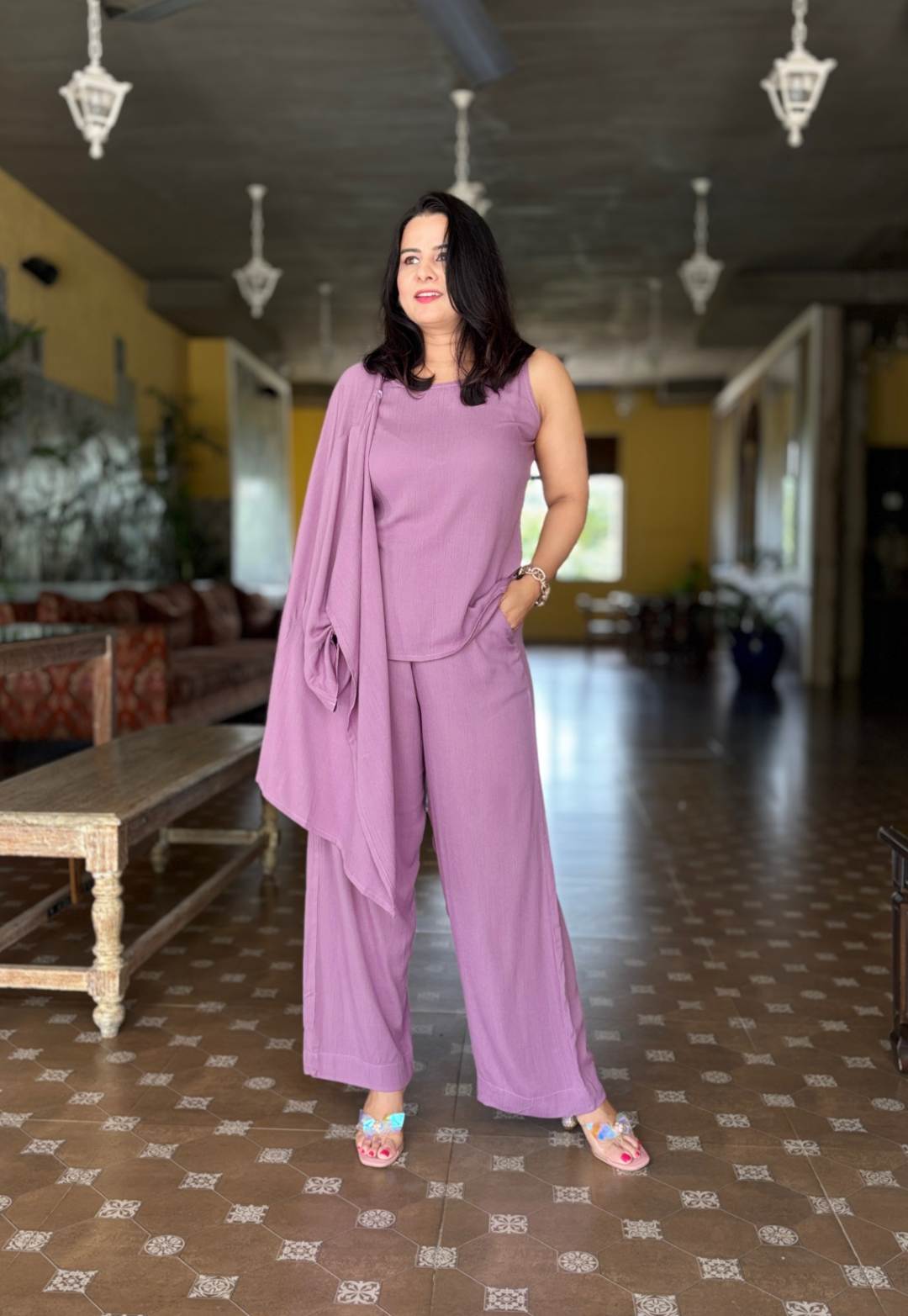 Lilac Soft Cotton Cord Set