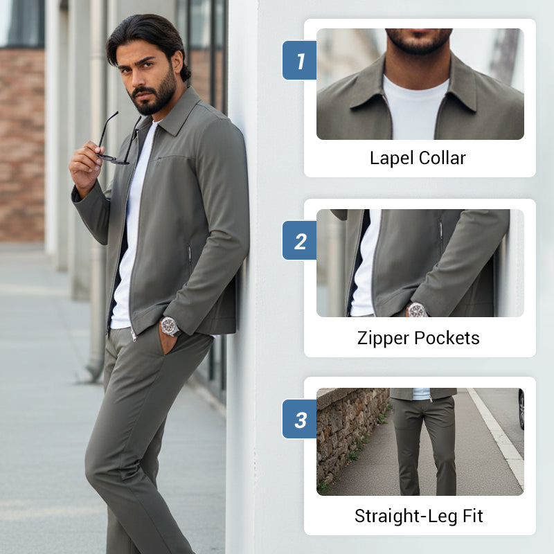 🔥Limited stock available 50% OFF🔥✈️Men's Casual 2-Piece Set