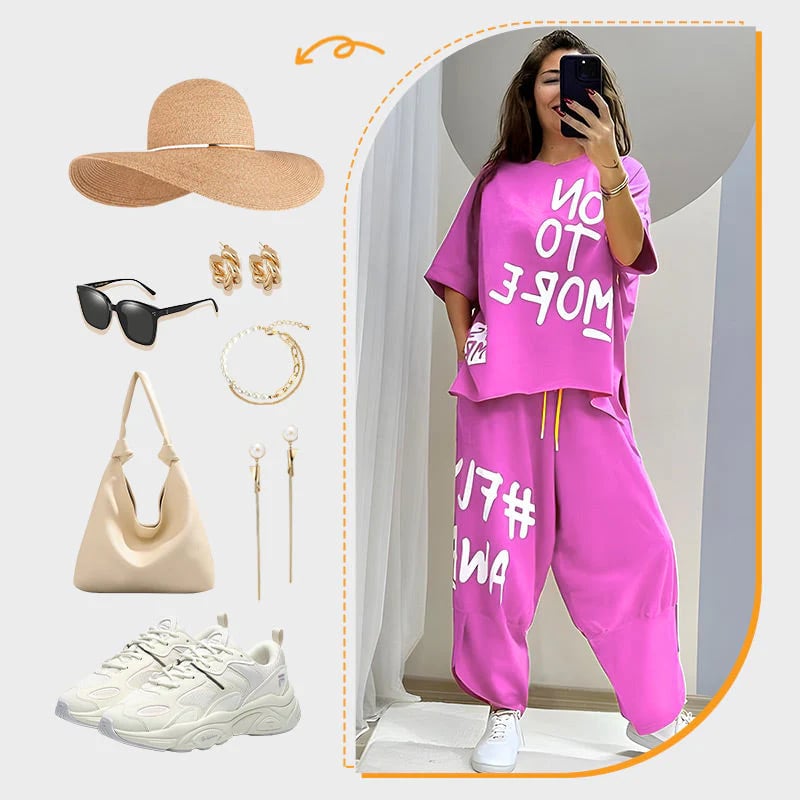 ⏳Time-limited Special⏰ Casual T-Shirt Two Piece Set