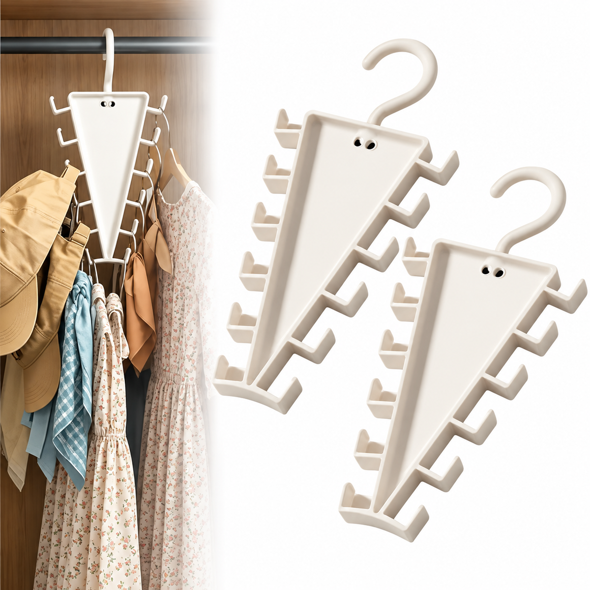 Triangle Closet Organizer – Space‑saving, sturdy & versatile ✨