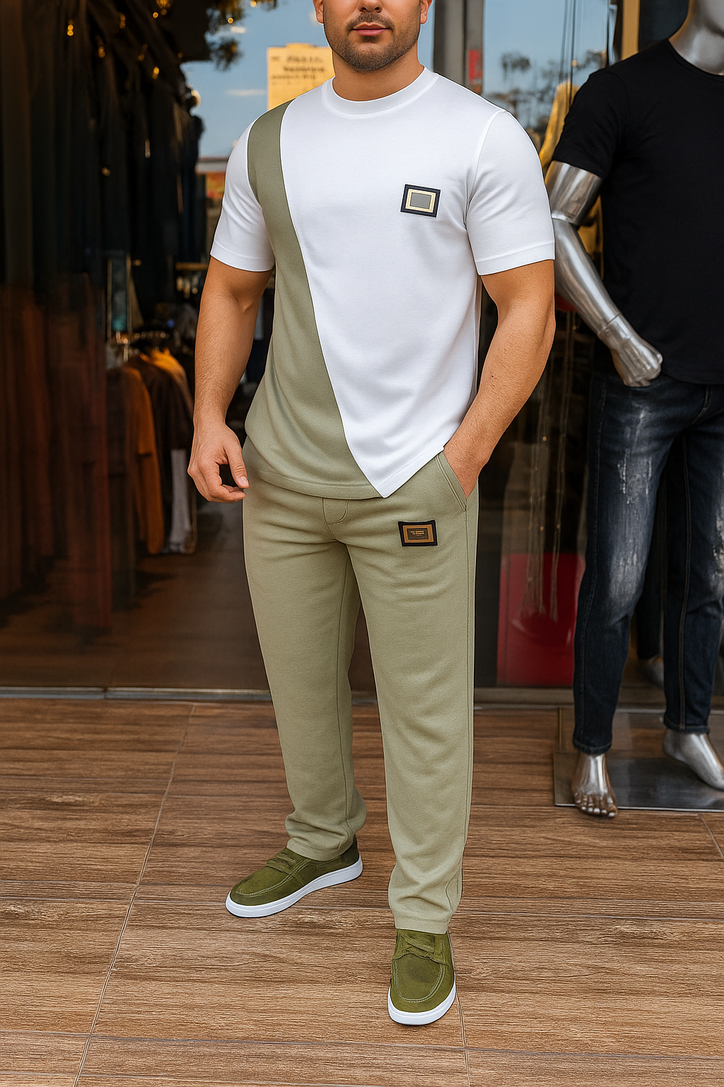 ⏳Time-limited Special⏰Men's Casual Crew Neck Top and Pants Set