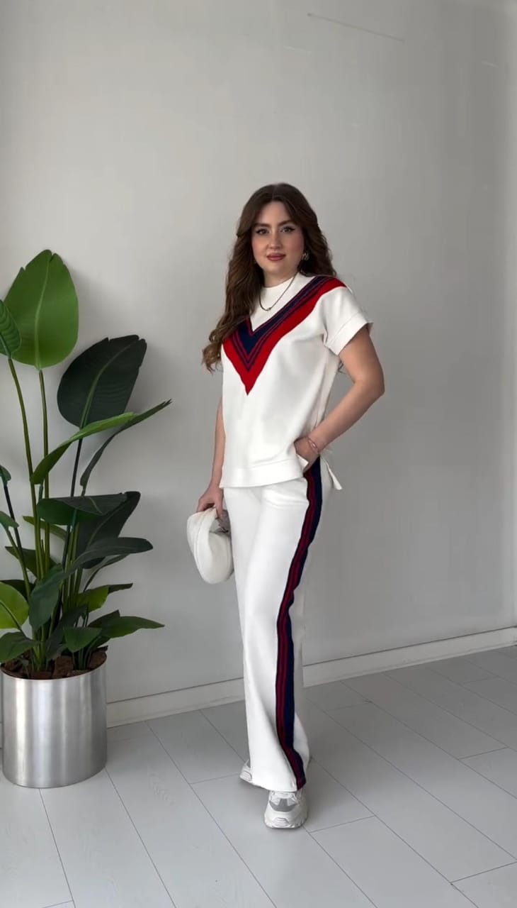 Women's V-Stripes Two-Piece Tracksuit