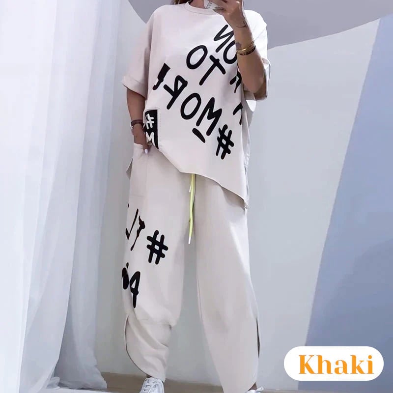 ⏳Time-limited Special⏰ Casual T-Shirt Two Piece Set