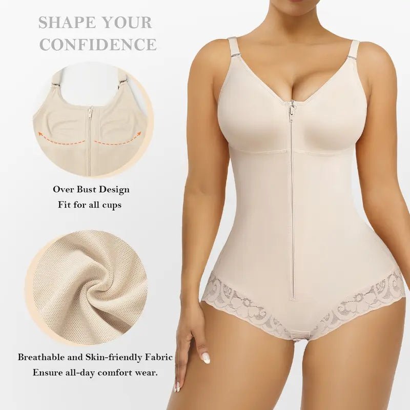 FAJAS COLOMBIANAS BRIEF SHORT SHAPEWEAR TUMMY CONTROL BUTT LIFTER SHAPER WITH ZIPPER CROTCH