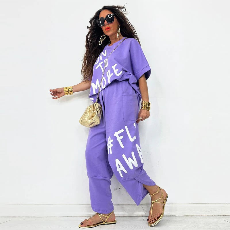 ⏳Time-limited Special⏰ Casual T-Shirt Two Piece Set