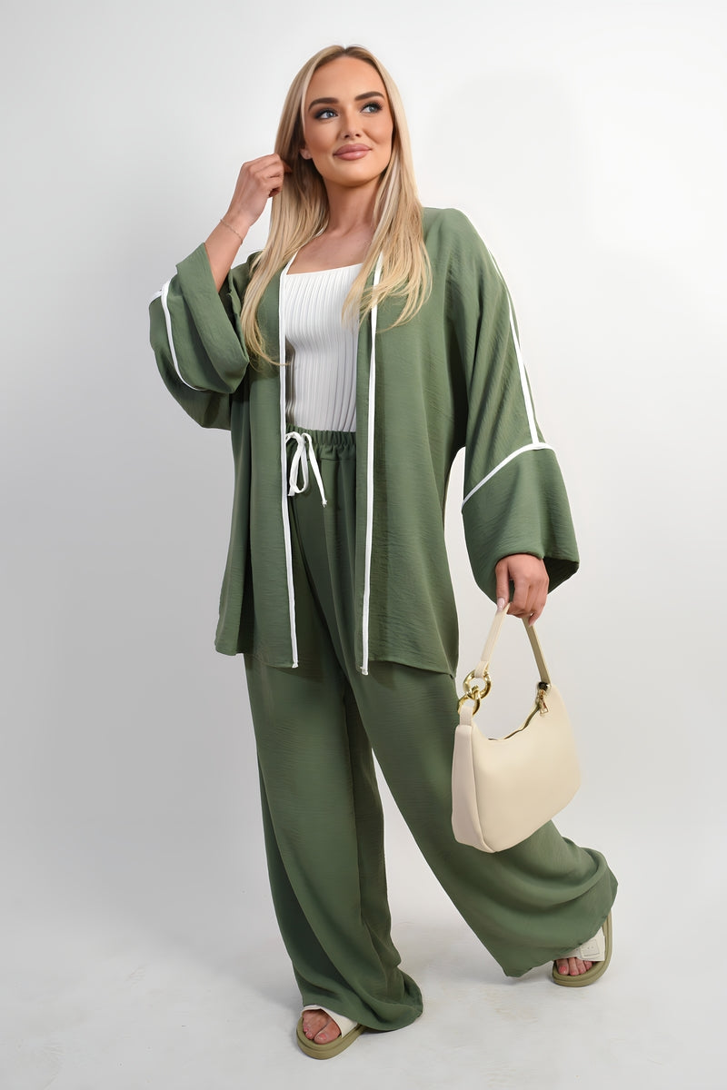 Oversized Cardigan & Wide Leg Co-ord Set