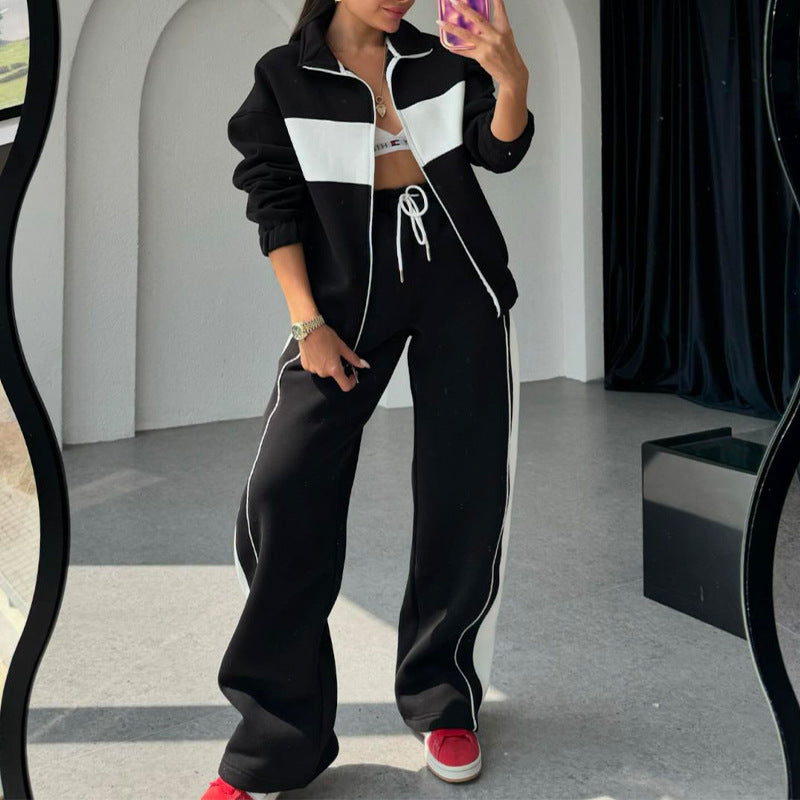 🎉Spring Sale 49% off 🛍️ Women's Two-Piece Color-Block Tracksuit