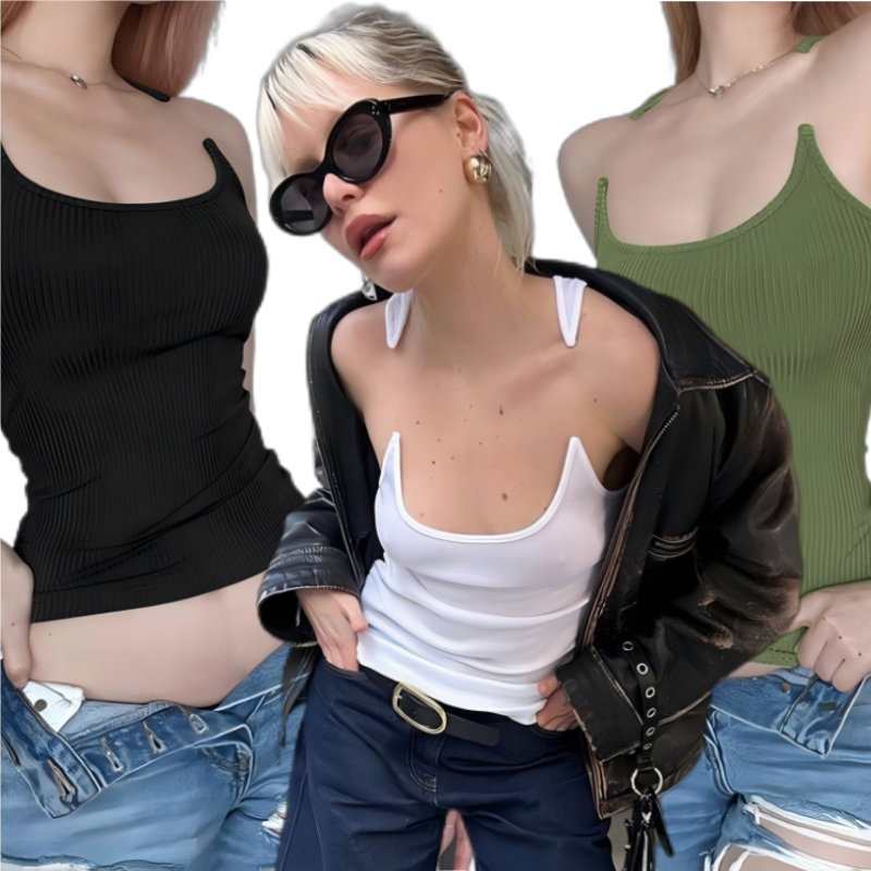 🔥BUY 3 GET 50% OFF💝Women's Unique Invisible Strap Slim Fit Tank Top