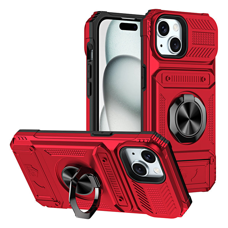 π± Phone Case with Card Holder & Ring Grip β Kickstand, Magnetic Mount, Drop Protection