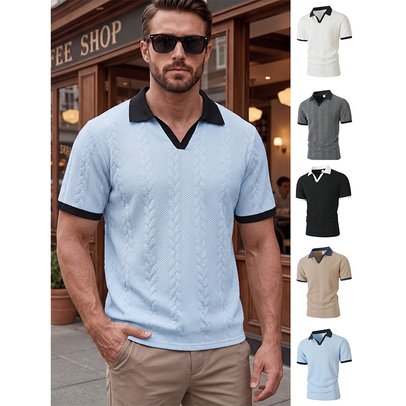🎁New arrival 50% OFF💥 Men's Short Sleeve Knit Shirt— Free Shipping For Two Pieces