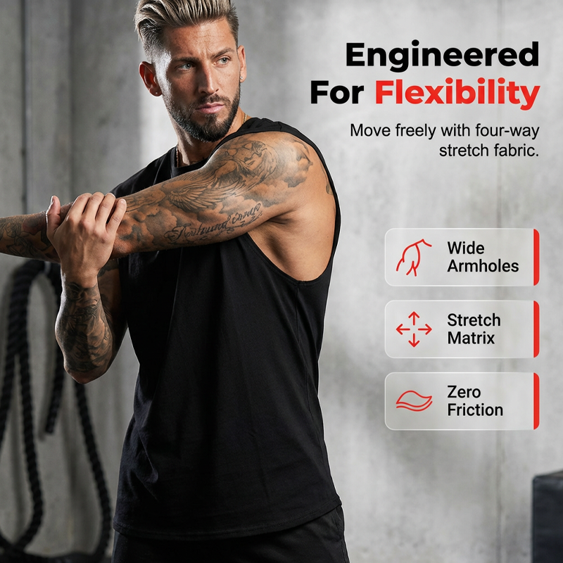 Men's Sleeveless Workout Tank Top