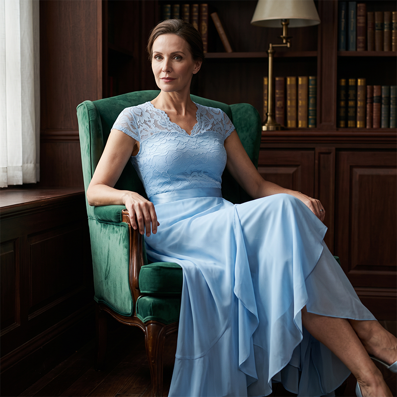 Elegant Lace Evening Dress