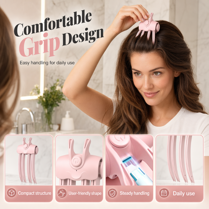 ๐48K+ Sold ๐ Wireless Heated Volumizing Root Lift Clip, Portable Travel Hair Styling Tool for Flat Fine Hair