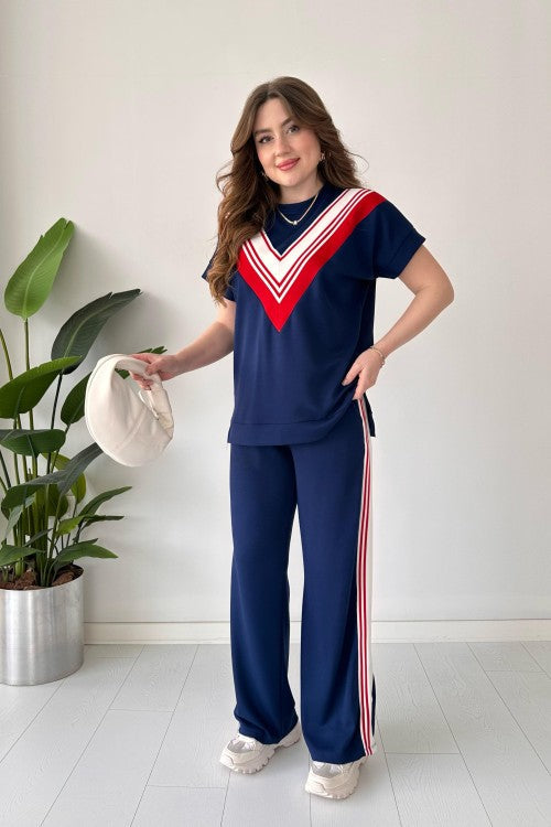 Women's V-Stripes Two-Piece Tracksuit