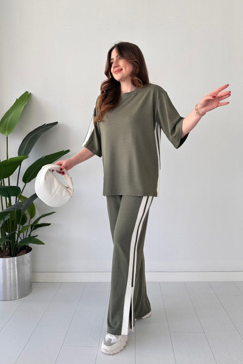 Women's Casual Slit Modal Suit