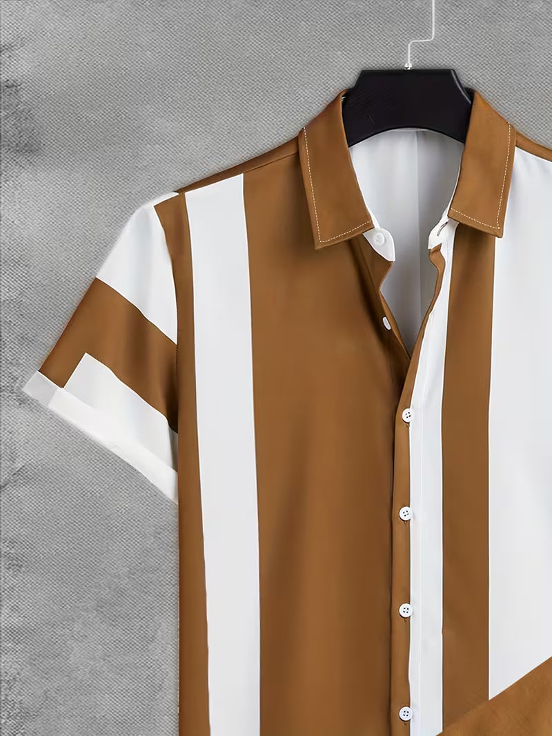 Men’s Royal Stripe Summer Set