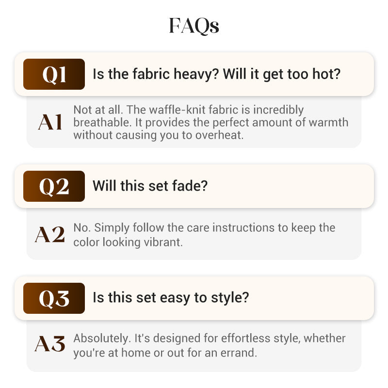 Men’s Waffle 2 piece Set