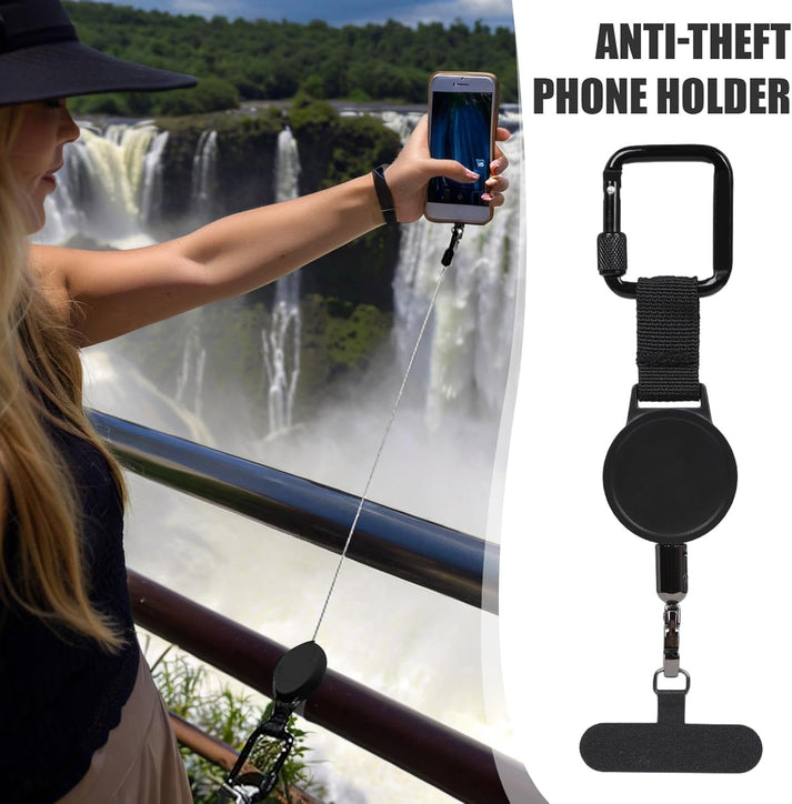 Retractable Anti-Theft Phone Holder