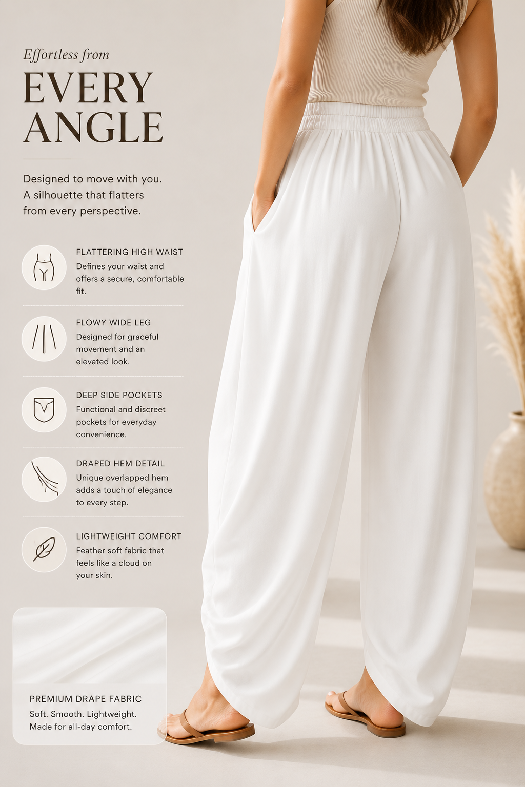 Cloud drape pants