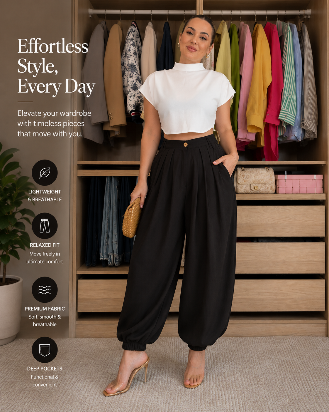 Cloud drape pants