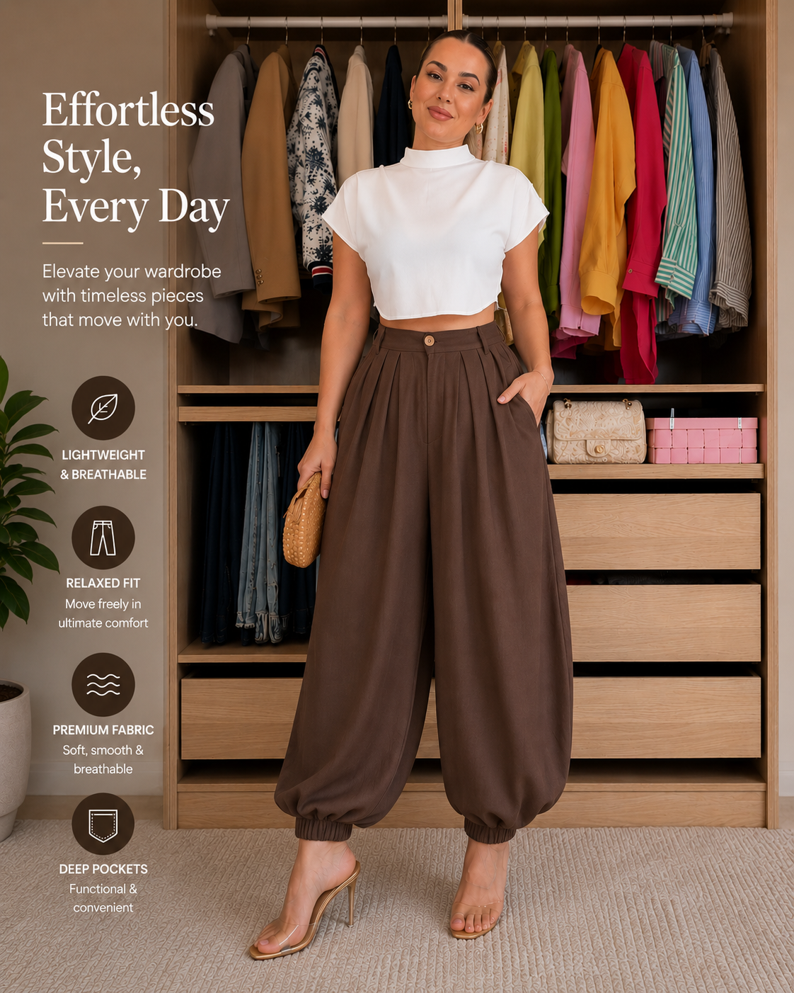 Cloud drape pants