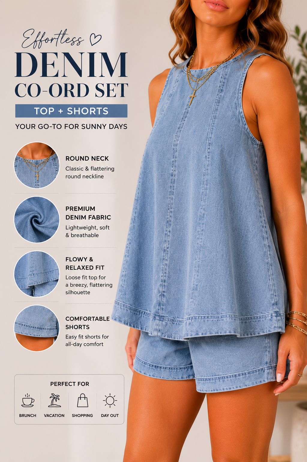 Denim co-ord Set