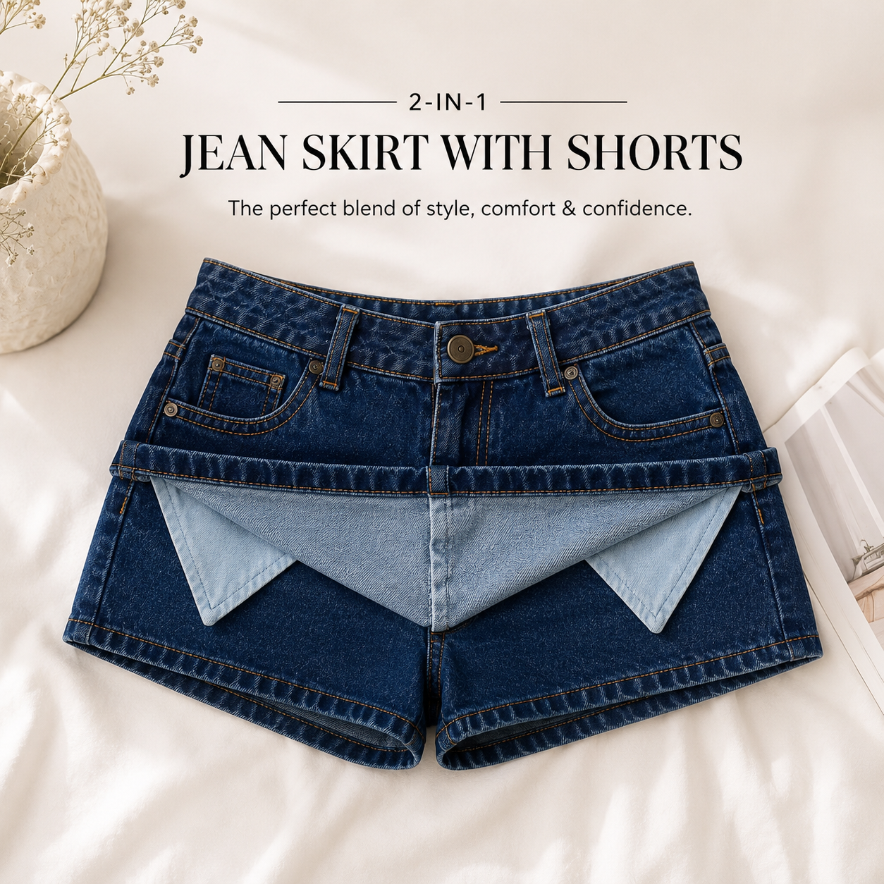 2 in 1 Skirt with shorts