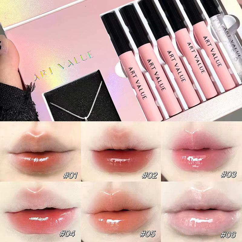 💋 ART VALUE Luxury Lipstick Gift Set with Necklace