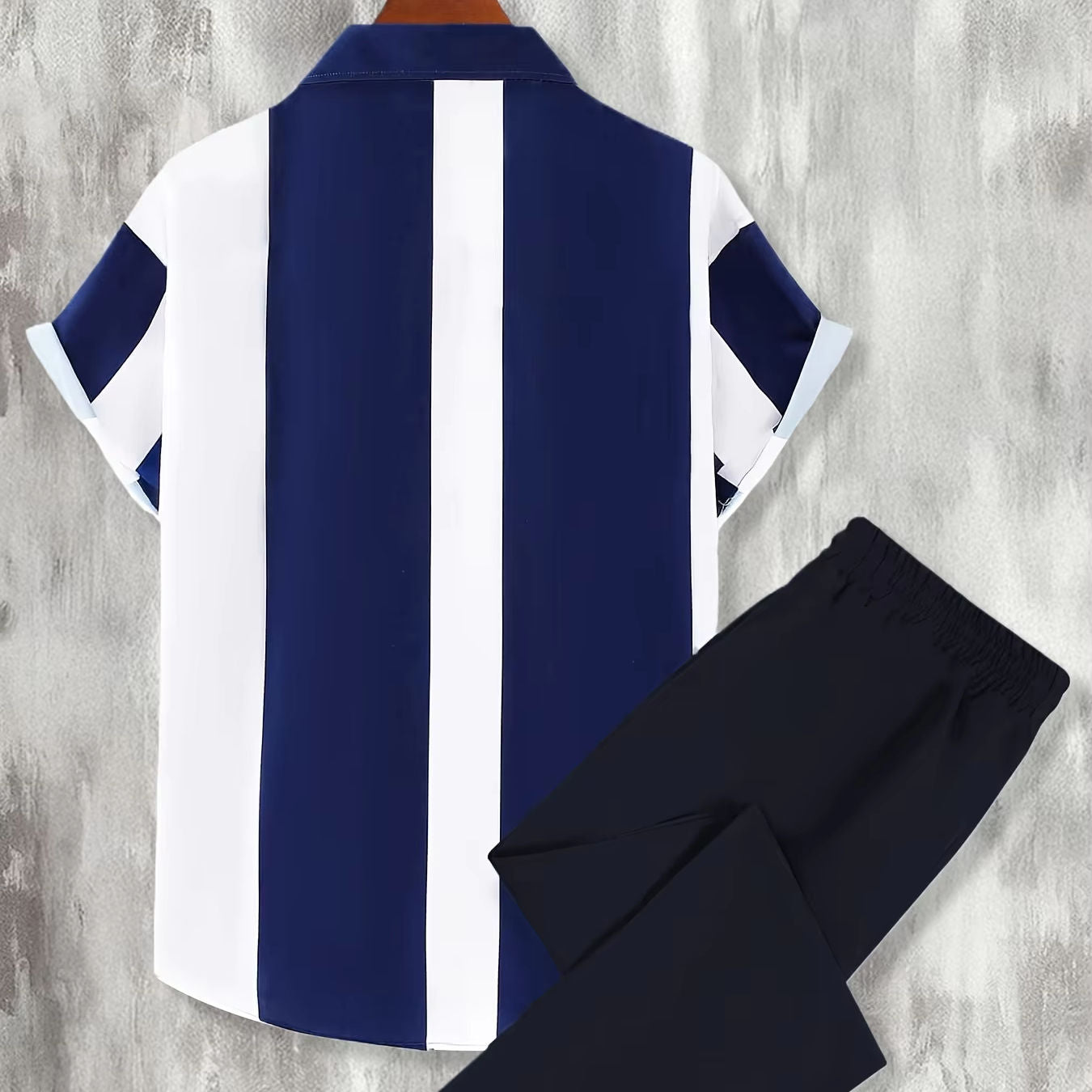 Men’s Royal Stripe Summer Set
