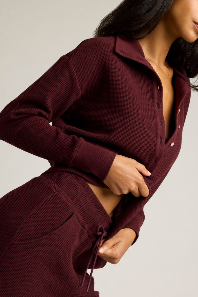 Waffle Knit Pullover