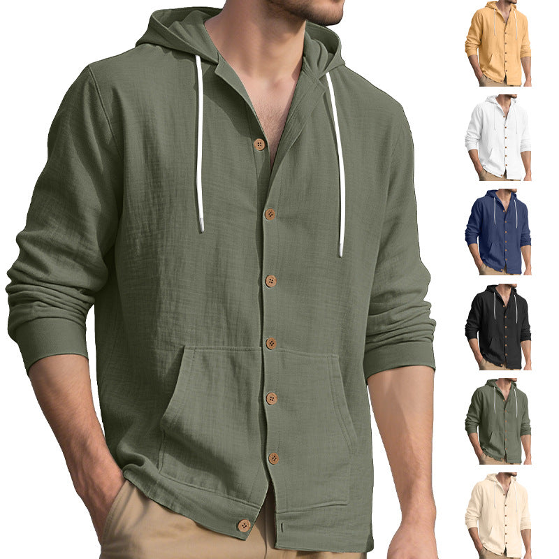 Men's Hooded Casual Loose Jacket & Pants 2-Piece Set
