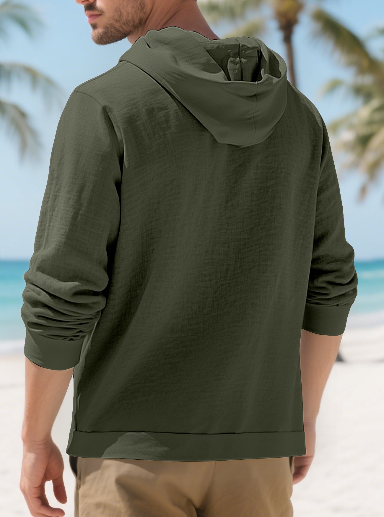 Men's Hooded Casual Loose Jacket & Pants 2-Piece Set