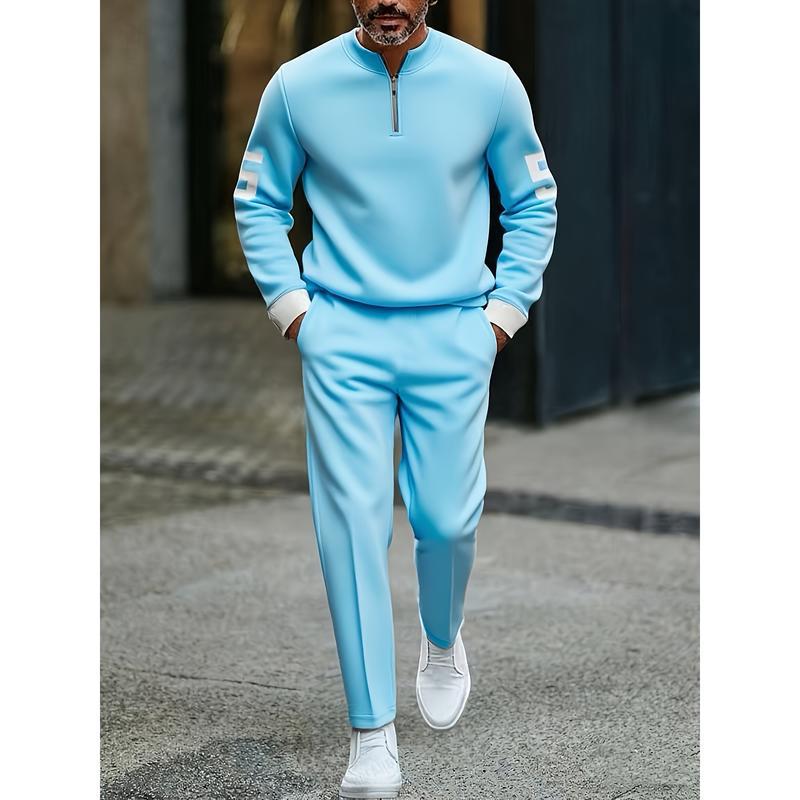 casual fashion men's digital printed sportswear set