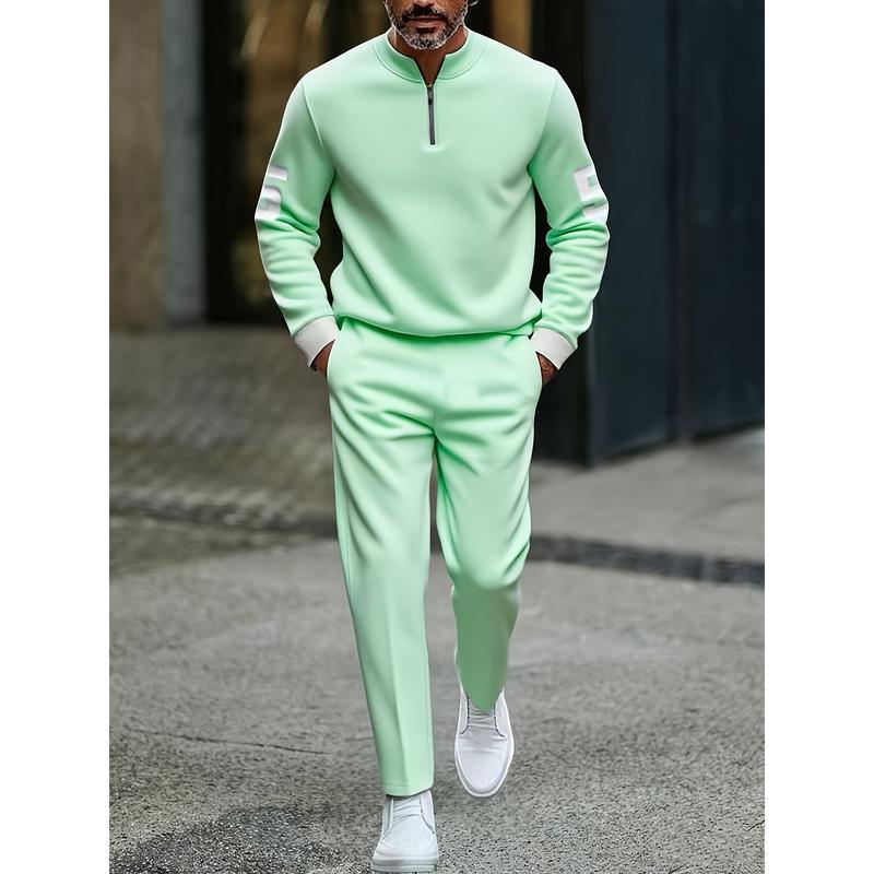 casual fashion men's digital printed sportswear set