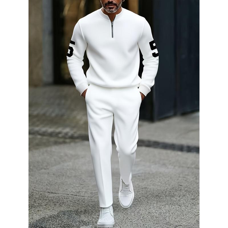 casual fashion men's digital printed sportswear set