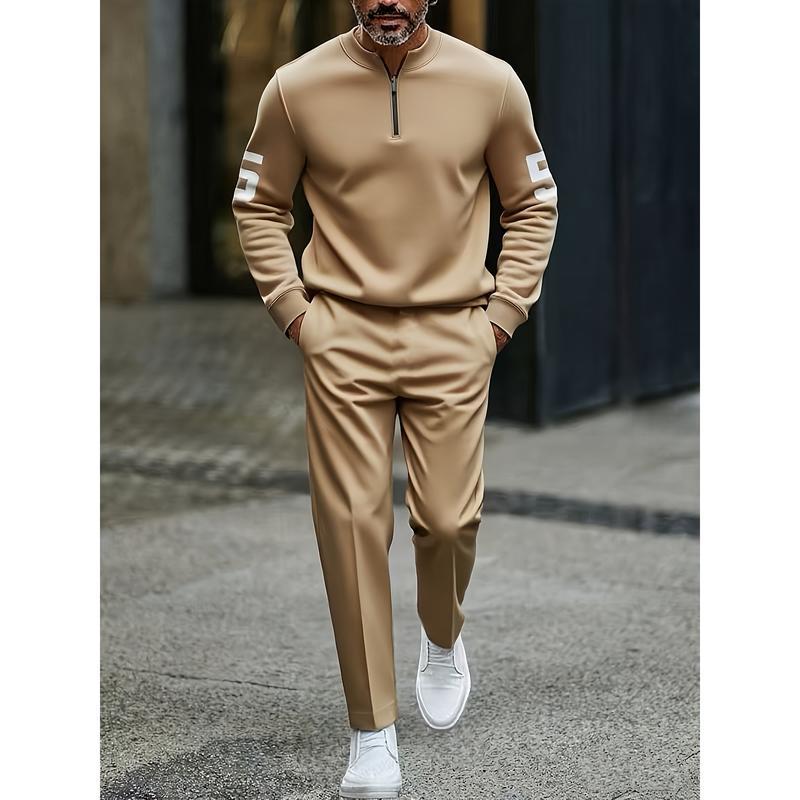 casual fashion men's digital printed sportswear set