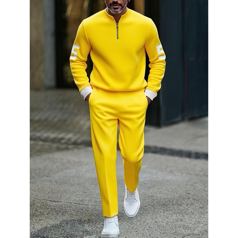 casual fashion men's digital printed sportswear set