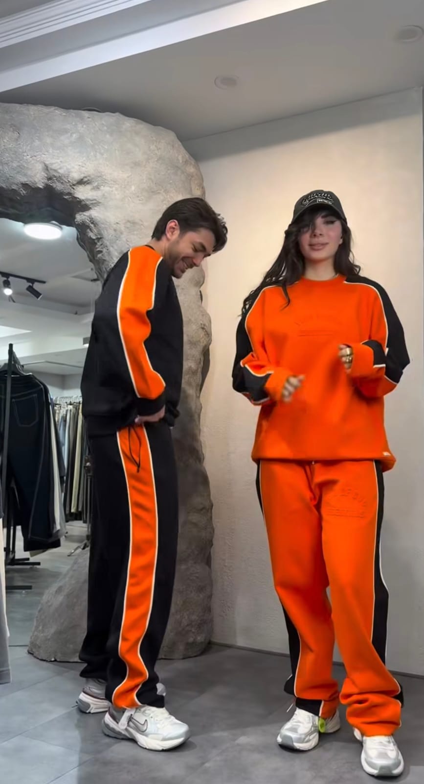 Premium Unisex Essentials Contrast Panel Co-Ord Set