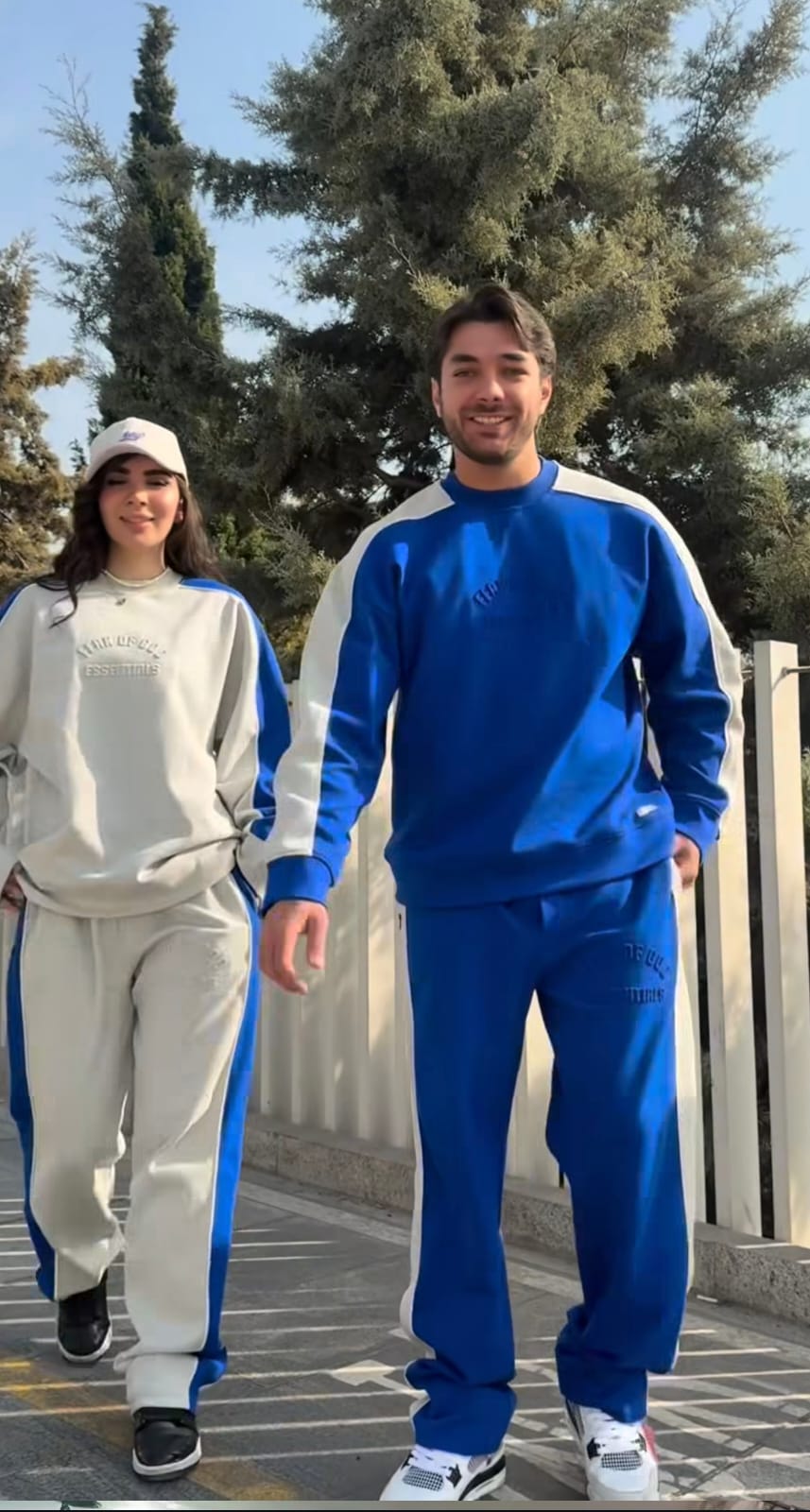 Premium Unisex Essentials Contrast Panel Co-Ord Set