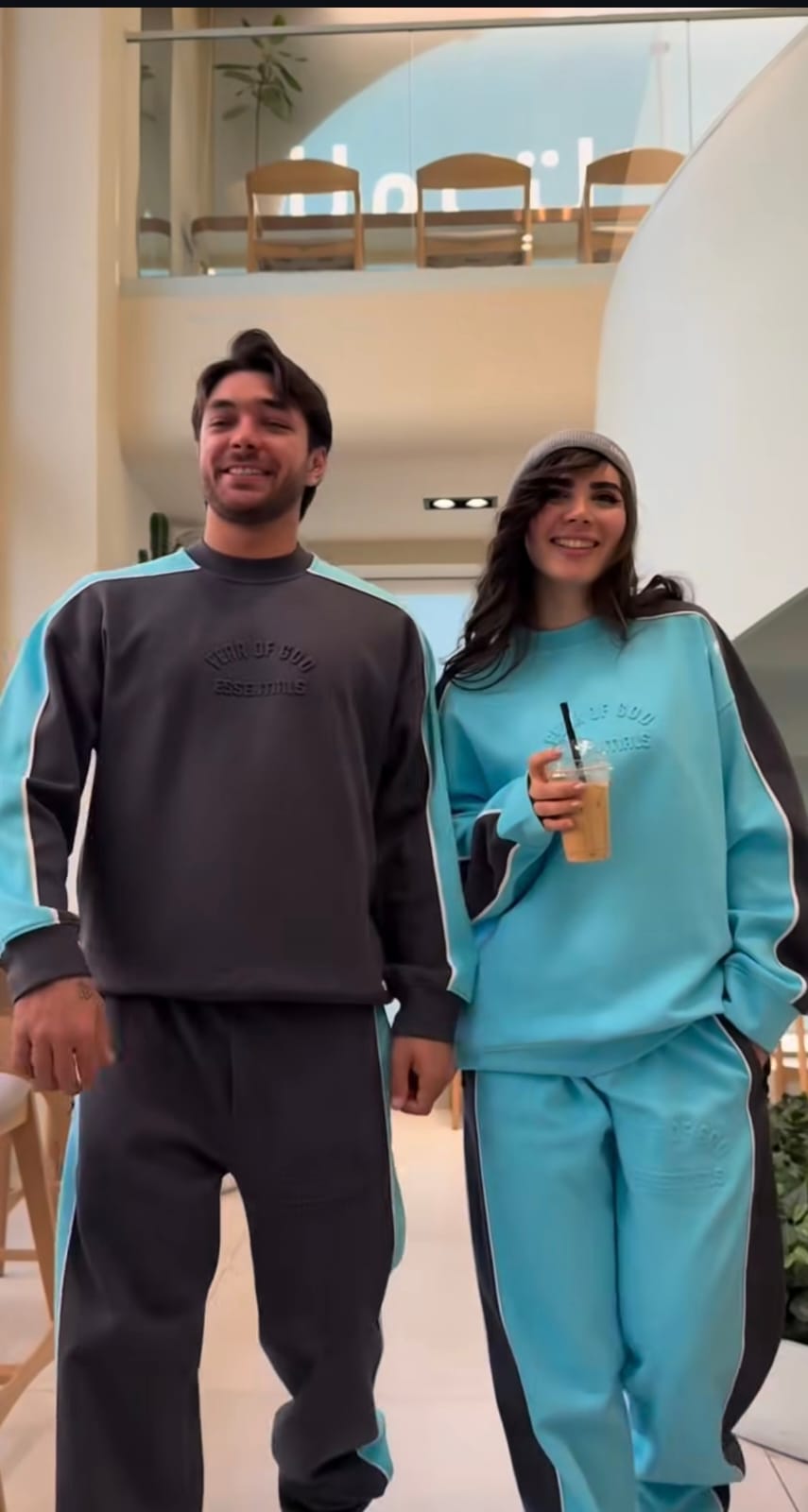 Premium Unisex Essentials Contrast Panel Co-Ord Set