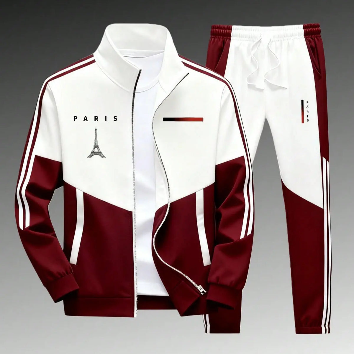 Men's Athletic Set Casual Sports Jacket and Jogging Pants