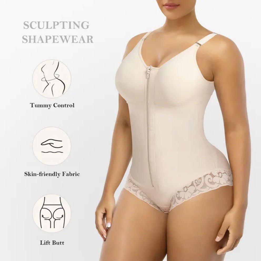 FAJAS COLOMBIANAS BRIEF SHORT SHAPEWEAR TUMMY CONTROL BUTT LIFTER SHAPER WITH ZIPPER CROTCH