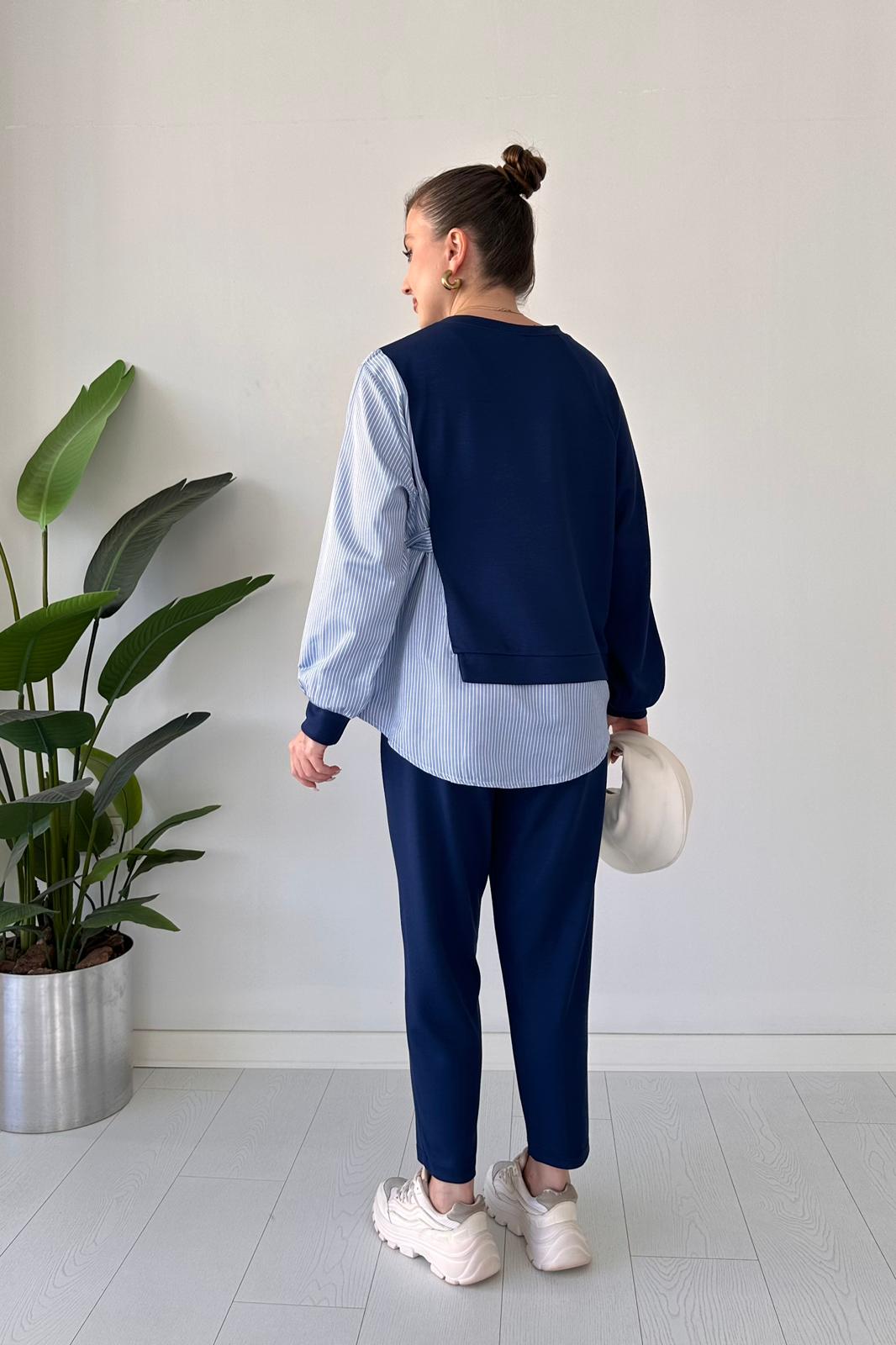 2025 New Design👗 Stylish Long Sleeve Garnished 2-piece Suit