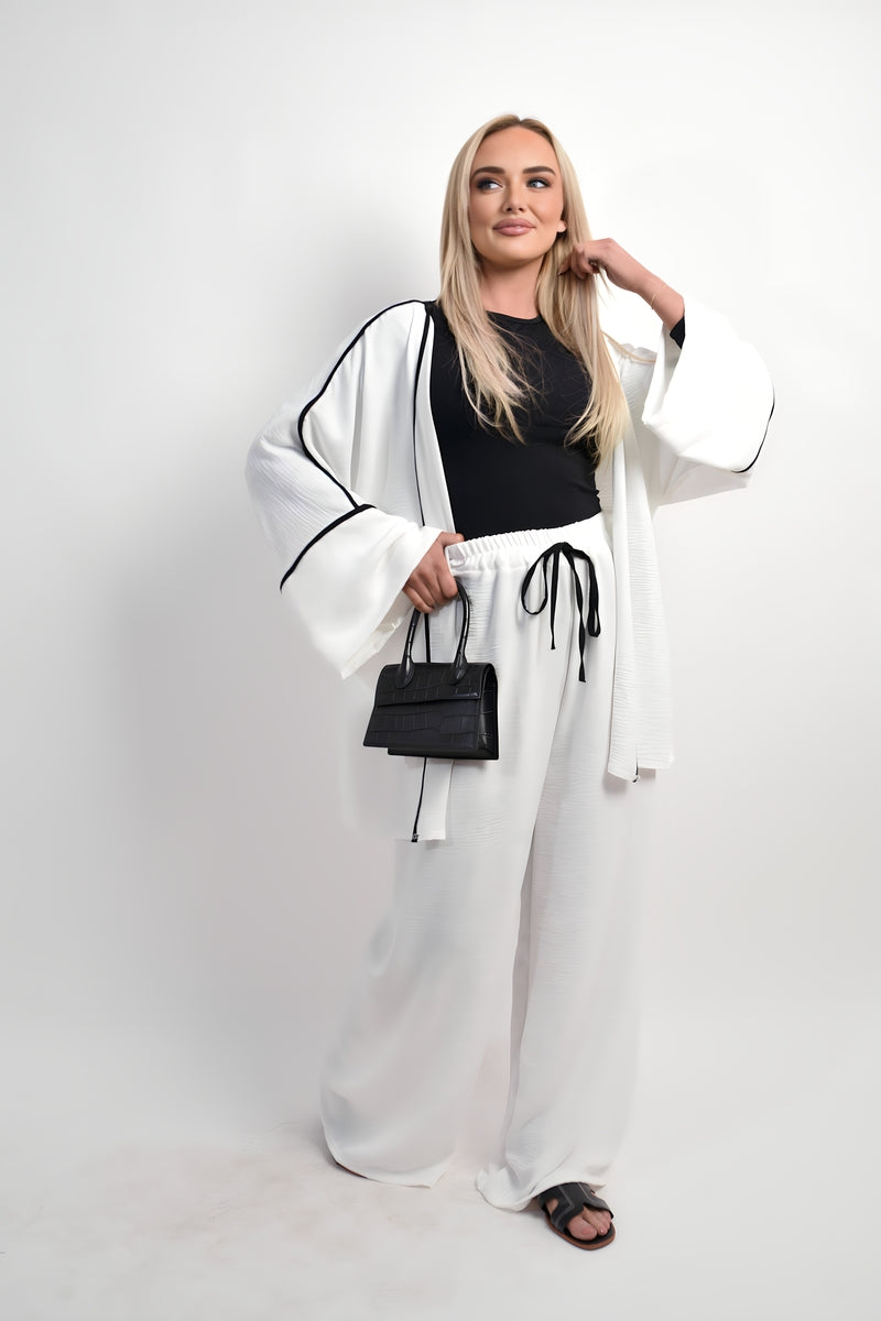 Oversized Cardigan & Wide Leg Co-ord Set