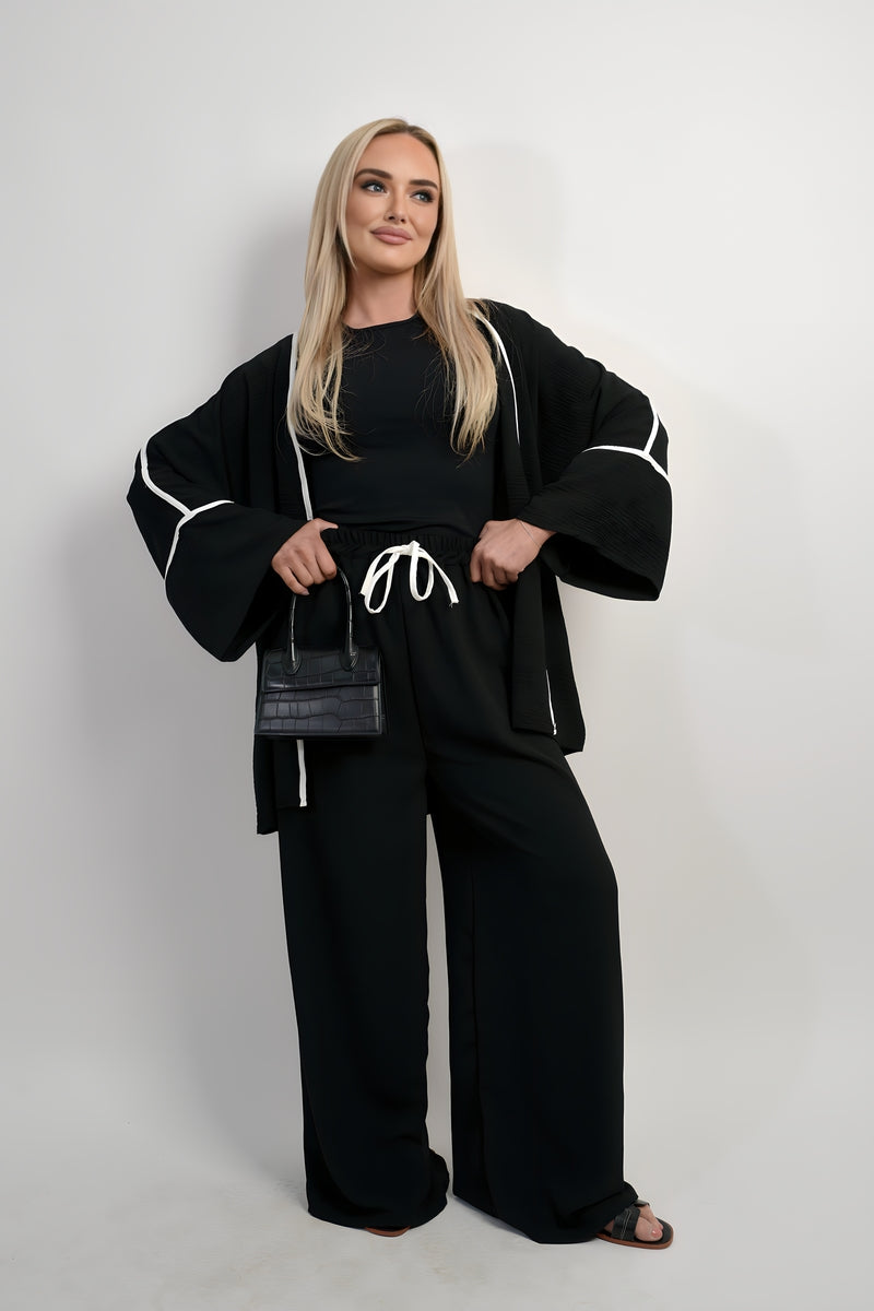 Oversized Cardigan & Wide Leg Co-ord Set
