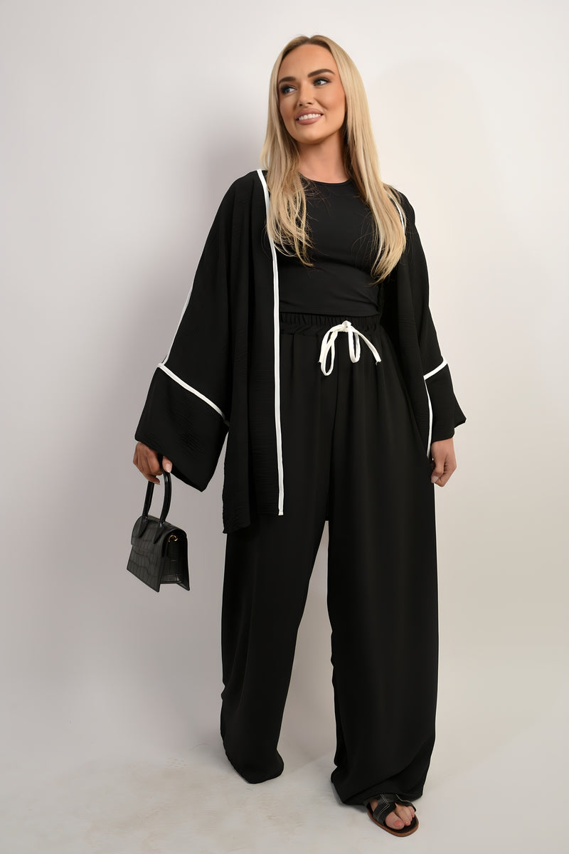 Oversized Cardigan & Wide Leg Co-ord Set