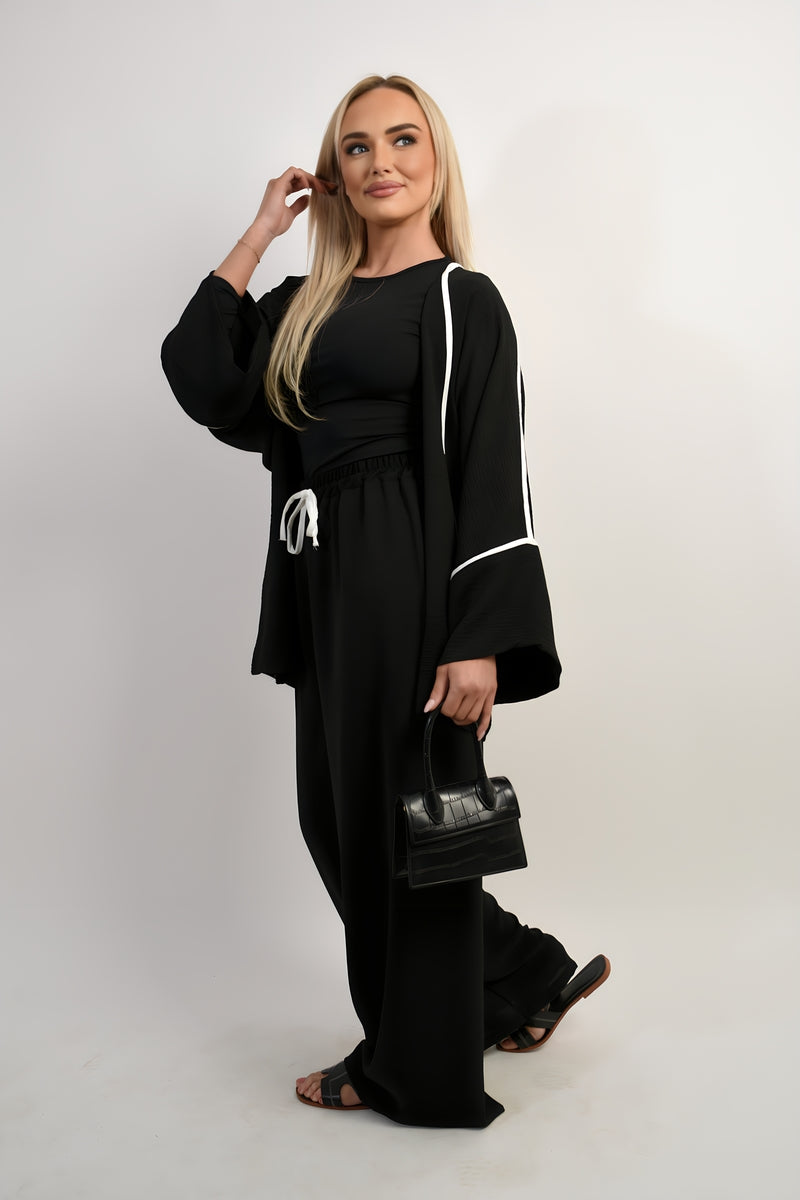 Oversized Cardigan & Wide Leg Co-ord Set