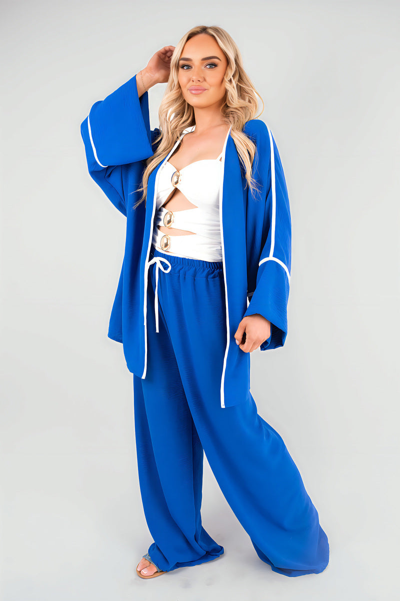 Oversized Cardigan & Wide Leg Co-ord Set