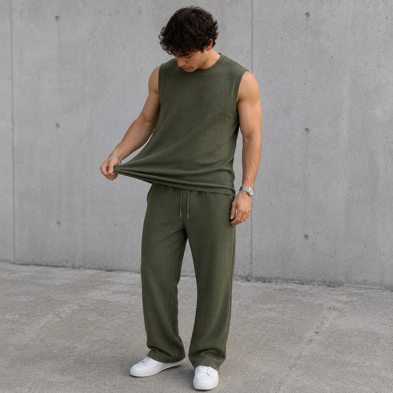 Breeze Ribbed Lounge Set